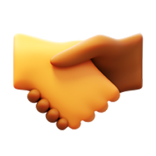 Handschlag Icon Digitale Virtuelle Assistenz
