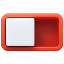 Roter Schalter Button Kosten Senken